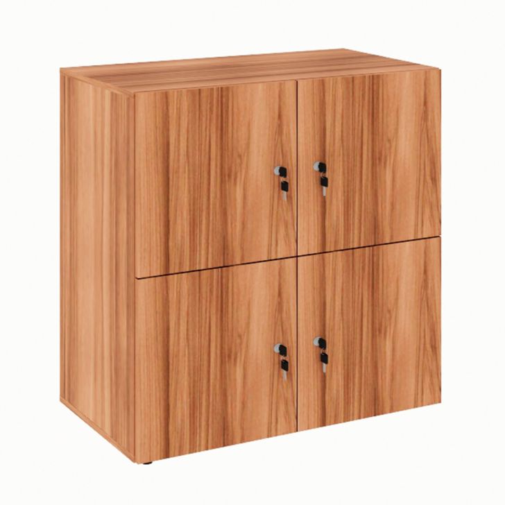 Armário Locker Duplo Module 4 PT Nogal Sevilha