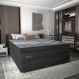 Cama Box Conjugado King com Colchão (193x78x203) Royal Black Gazin CR35300 Chumbo Escuro