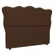 Cabeceira Casal Cama Box 140cm Oregon Z04 Boucle Marrom - Mpozenato