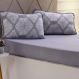 Jogo de Cama Queen 3 Pçs Malha Premium 145g/m² 100% Algodão 158x198x35cm Illusion