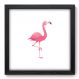 Quadro Decorativo - Flamingo - 33cm x 33cm - 032qnsbp