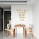 Frase de Parede em Relevo Amor e Café 90x88 Areia