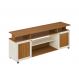 Rack para TV até 75 Polegadas Ipanema 2 PT Cinamomo e Off White