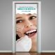 Adesivo de Porta Consulta no Dentista-63X210Cm