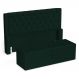 Cabeceira e Calçadeira Báu Casal Padrão Atena 140cm Capitonê Veludo Verde Escuro - Desk Design