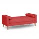 Recamier Berlim 1,20m Suede Vermelho - Inova Decorações