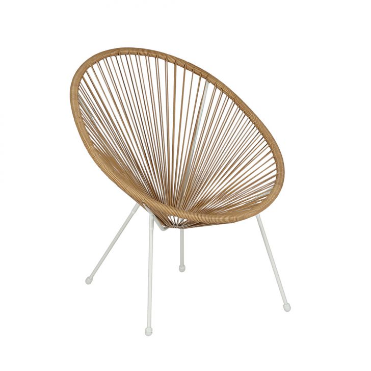 Cadeira de Jardim Acapulco Marrom e Branca