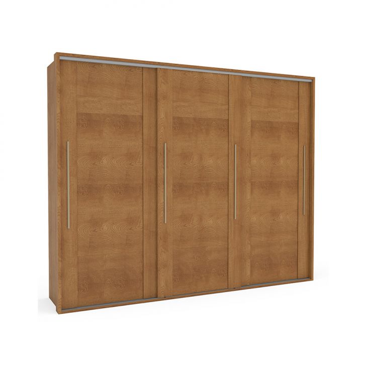 Image of Guarda-roupa Casal Sevilha Flex Com Pés 3 Portas 4 Gavetas Freijó PLA-MO895CL23OEIMOB