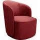 Poltrona Decorativa Stela Suede Bordô
