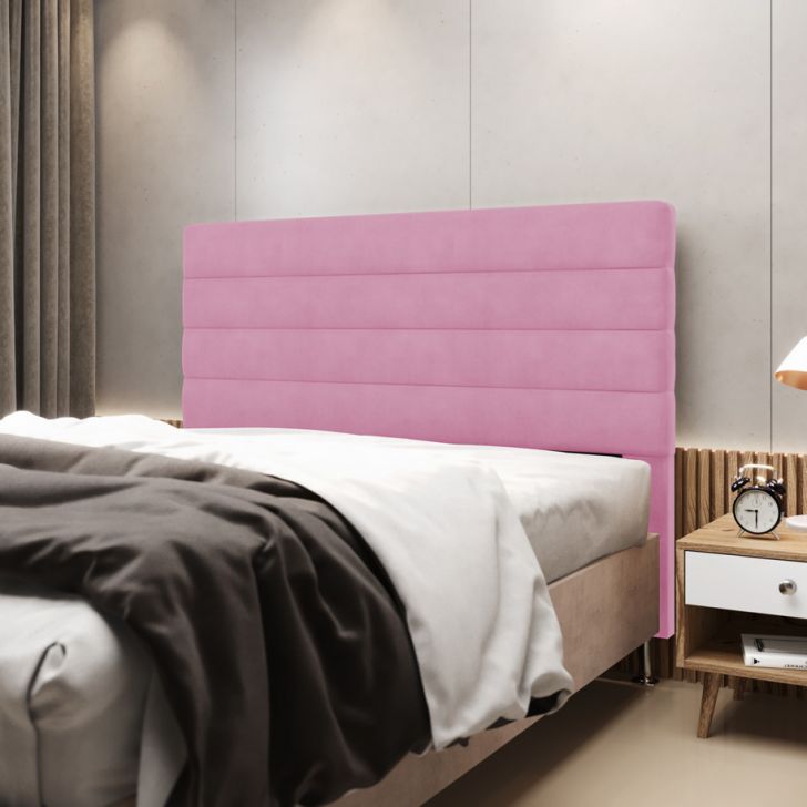 Cabeceira Atlas 160 para Cama Queen Z-009 Sued Rosê Aradecor