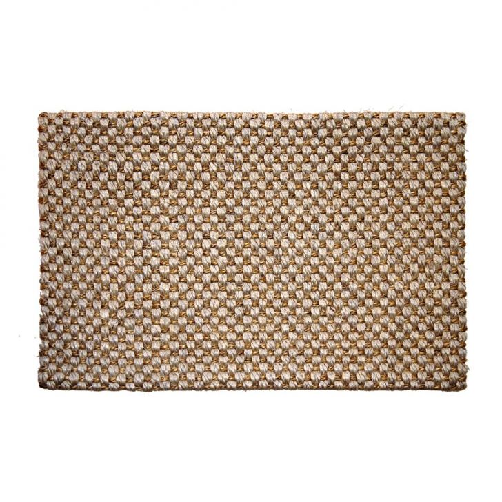Capacho Liso 40x60 Cm Areia E Camelo Apaeb