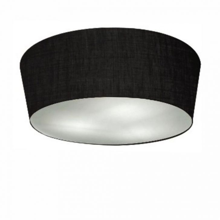 Plafon Cone Md-3004 Cúpula em Tecido 15/50x40cm Preto - Bivolt