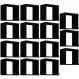 Kit 15 Nichos Organizador 30x30cm Preto G01 - Gran Belo