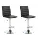 Conjunto com 2 Banquetas Giratórias Marilyn Preto