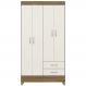 Guarda Roupa Solteiro 04 Portas 42860 Amendola Off White Demobile