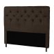 Cabeceira Solteiro 90cm Para Cama Box Ravena Napa Marrom - DS Estofados