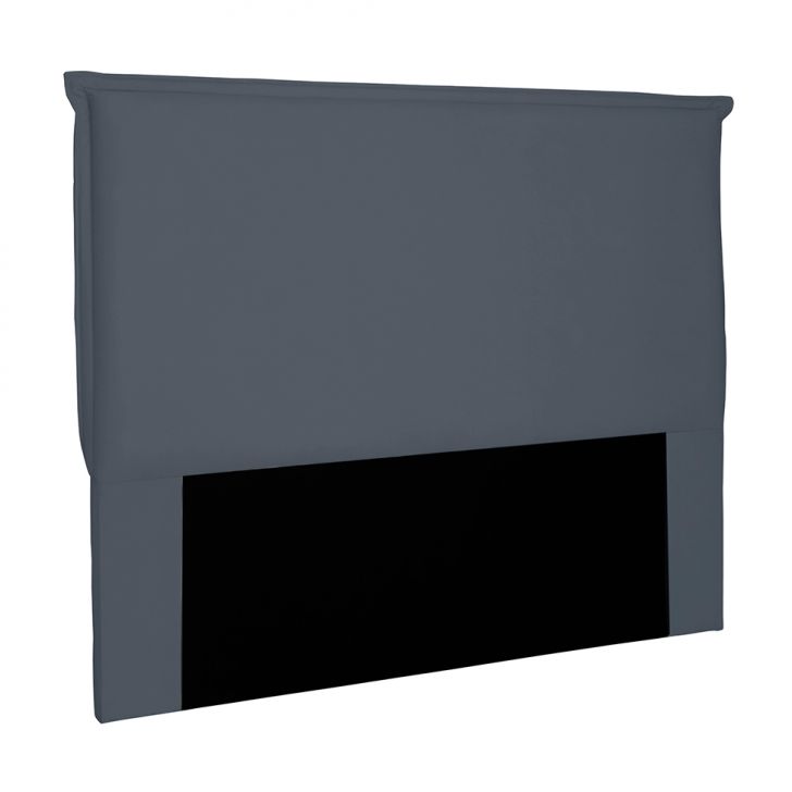 Cabeceira Solteiro Veneza Suede Cinza