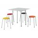 Conjunto de Mesa com 4 Bancos | Banquetas Nádia Colorido
