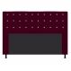 Cabeceira Estofada Dama 160 cm Queen Size Com Strass Suede Bordô - Amarena Móveis