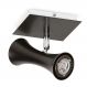 Spot De Sobrepor Para 1 Lâmpada Gu10 Design Spt7911 Preta