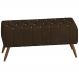 Puff Puf Para Sala 100 cm Pes Madeira Trit Veludo SL 942 Peer