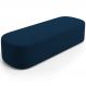 Puff Decorativo Orgânico Para Living Quarto 160cm Doha W01 Suede Azul Marinho - Lyam Decor