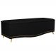 Calçadeira Baú King 195cm com Tachas Imperial J02 Sintético Preto - Mpozenato