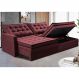 Sofá Sem Caixa Retrátil Baú 1,60m Cama inBox Secret Suede Velusoft Vinho