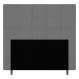 Cabeceira Cama Box Casal Queen Size Leiria 160cm Suede Cinza - Desk Design