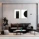 Quadro Black Minimalist 88x60 2-60x43 Filete Marfim