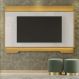 Painel Sala Michigan para TV até 70 Polegadas Tauari/Off White