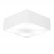 Plafon Quadrado Md-3002 Cúpula em Tecido 15/50x50cm Branco - Bivolt