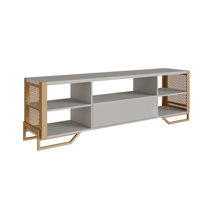Rack Industrial Grille Arenas E Dourado 183 Cm