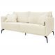 Sofa Liv 3 Lugares 200cm Lugares Pes Aço Linho 233 Perola Ezz