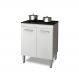 BALCÃO PARA COOKTOP 5 BOCAS 2 PORTAS BRANCO NAURU