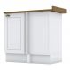 Balcao Canto Reto Com Tampo 84cm Americana Branco Nature Henn