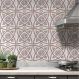 Adesivos de Azulejos Ladrilhos Cartela Mármore Rose e Branco 12-10x10cm