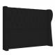 Cabeceira Casal Cama Box 140cm Malva Z04 Veludo Preto - Mpozenato