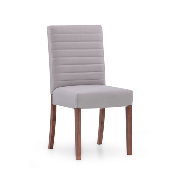 Cadeira Bailey Poliéster Bege e Avelã