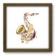 Quadro Decorativo - Saxofone - 076qdgm