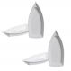 Kit com 4 Mini Barcos para Sushi-Sashimi-Sorvete e Açai 150ml Cada Barco