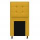 Cabeceira Copenhague 100 cm Solteiro Suede Amarelo - Amarena Móveis