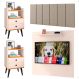 Kit 2 Mesinhas Gavetas Painel Off White/Cinamomo Tv 32 Polegadas Prateleira Cabeceira Bege Linho Almofadada Cama Box King Size 1,95 - Lojas RPM