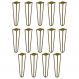 Kit 14 Pés de Metal 25 CM Hairpin Legs Rack e Puffs Dourado G41