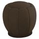Puff Puf Para Sala Base Metal Chocolate Tull Veludo SL 942 Peer
