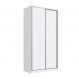 Guarda-Roupa Solteiro Tunas IV 2 Portas 3 Gavetas Branco