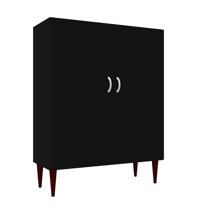 Armário de Escritório KitCubos 2 PT Preto