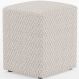 Puff Quadrado Decorativo Sala De Estar L02 Bouclê Cru - Lyam Decor