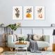 Quadros Vasos Boho Colors 184x86 3-86x60 Filete Branco