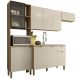 Cozinha Balcao Pia 251 cm MDF Vert Plus Freijo Soft KTP